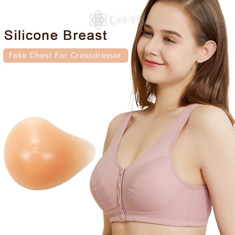 Qrhyk Thực Tế Giả Ngực Silicon Hình Dạng Vú Giả Ngực Cho Crossdresser Trang Phục Cosplay Mới