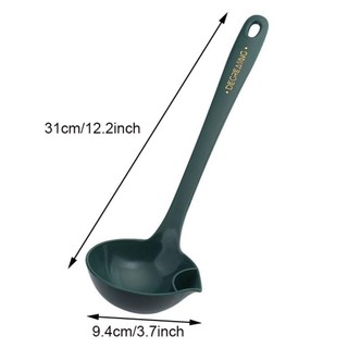 Muỗng tách mỡ AFTEROF, Bộ lọc dầu bền nhẹ, Thìa tách súp dầu gia dụng cách nhiệt chống bỏng