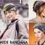 Băng Đô IAPPORTUNIA, Vintage Nút Thắt Lưng Rộng Nữ, Co Giãn Turban Mũ Boho Cotton Co Giãn Yoga Tóc Cho Vũ Biker