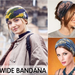 Băng Đô MERIGGIARE, Bohemian Vintage Thắt Lưng Nữ Headwrap, Co Giãn Turban Mũ Thời Trang Rộng Yoga Tóc Cho Vũ Biker