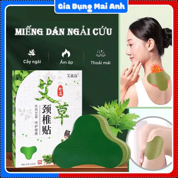 Hộp 12 miếng dán ngải cứu, Cao dán ngải cứu, giảm đau vai gáy, giảm đau xương khớp, tê bì chân tay