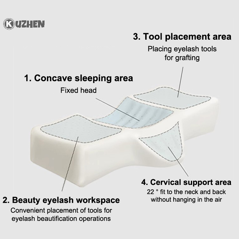 Kuzhen 1 Bộ Nhớ Cho Nối Mi Lông Mi Mềm Mại Cho Salon Hoặc Ngủ Nhung Chất Liệu Dụng Cụ Trang Điểm HOT