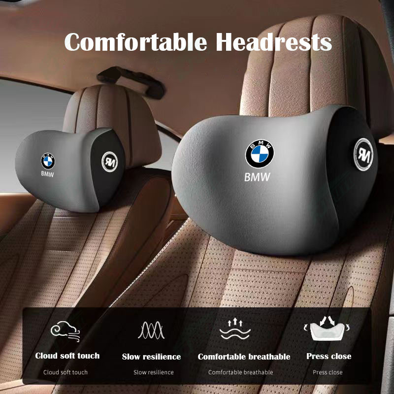 【 Gối tựa đầu & thắt lưng 】 Bmw Giảm mệt mỏi - Bảo vệ cổ & vai - Lõi xốp nhớ - Đồng hành lái xe tối ưu cho F20 F21 F40 E90 F30 G20 E60 F10 F18 G30 G38 F01 G11