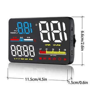Com * Máy đo tốc độ ô tô được nâng cấp với máy chiếu kính chắn gió báo động quá tốc độ luôn được thông báo với phản xạ rõ ràng