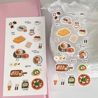 Sticker dán trang trí sổ tay nhiều mẫu Chill Cat