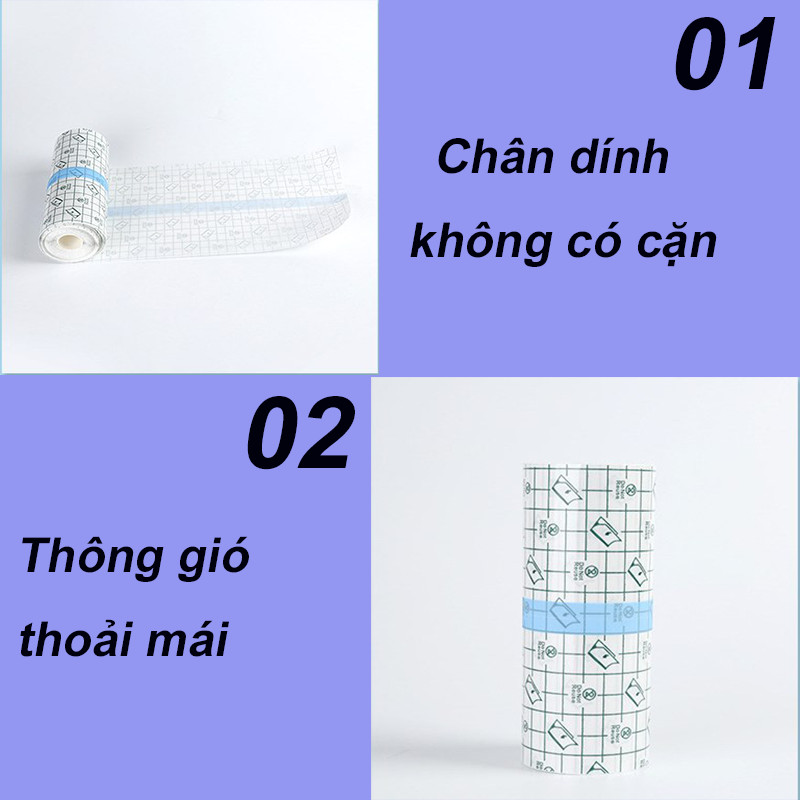 Cuộn Băng Dính Y Tế Dán Vết Thương Chống Thấm Nước Đủ，dán bảo vệ vết thương，Dễ sử dụng, cắt theo ý muốn