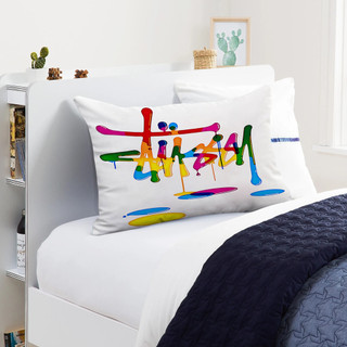Stussy In Logo Hình Chữ Nhật Gối Ốp Lưng Polyester In Hình Bên Đệm Trang Trí Sofa Nhà (Không Có Lõi)