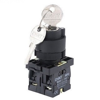 (HCM) Công tắc xoay 2 vị trí - 3 vị trí có khóa NP2-EG21 - NP2-EG33, Hãng Chint