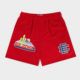Eric Emanuel Thương hiệu hợp thời trang EE Quần short thông thường Quần bóng rổ Mỹ Chạy bộ thể thao Quần lưới bóng đá rộng