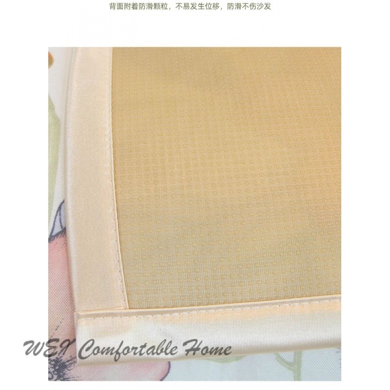 Ice Silk Sofa Đệm Da Mùa Hè Phong Cách Mùa Hè Mát Thảm Đệm Đơn Giản Chống Trơn Trượt Da Sofa Cover