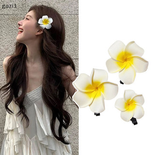 [Gazi1] Kẹp Tóc Hoa Plumeria Cho Nữ Cô Gái Kẹp Tóc Hoa Trứng Bên Ngọt Kẹp Tóc Barrettes Hawaii Đảng Phụ Kiện Tóc Boutique