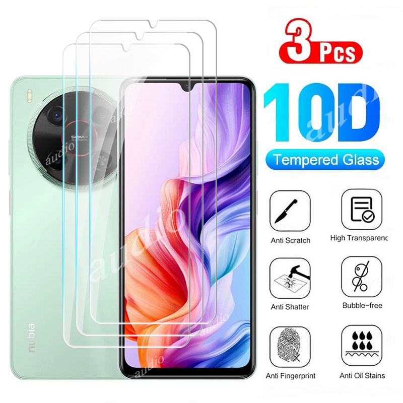 Nubia V80 Max 4G Nubia V70 Max 4G 3 Miếng Kính Cường Lực Bảo Vệ Màn Hình Cho ZTE Blade V70 Max BladeV70 4G 2025 Trong Suốt Trong Suốt Bảo Vệ Mỏng Phim Cho ZTE Nubia V70 Max V70Max 4G Vỏ Điện Thoại Phim