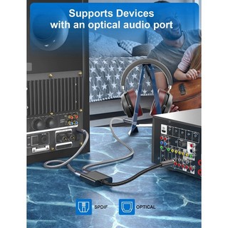 Bộ chia cáp quang Bộ chuyển đổi Toslink 2 trong 1 cho HDTV DVD Bộ khuếch đại thanh âm thanh TV kỹ thuật số