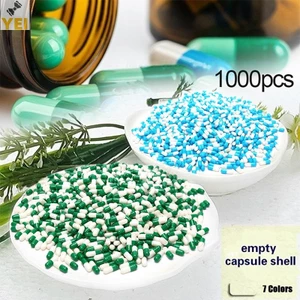 < Yei > 1000 Chiếc Trống Cứng Gelatin Viên Nang Size 2 # Gel Cho Thuốc Đổ Lại Mới
