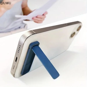 Qiuwu Siêu Mỏng Mini Giá Đỡ Kim Loại Gấp Điện Thoại Di Động Miếng Dán Mặt Sau Điện Thoại Di Động Vô Hình Hỗ Trợ Máy Tính Để Bàn Đế Điện Thoại.