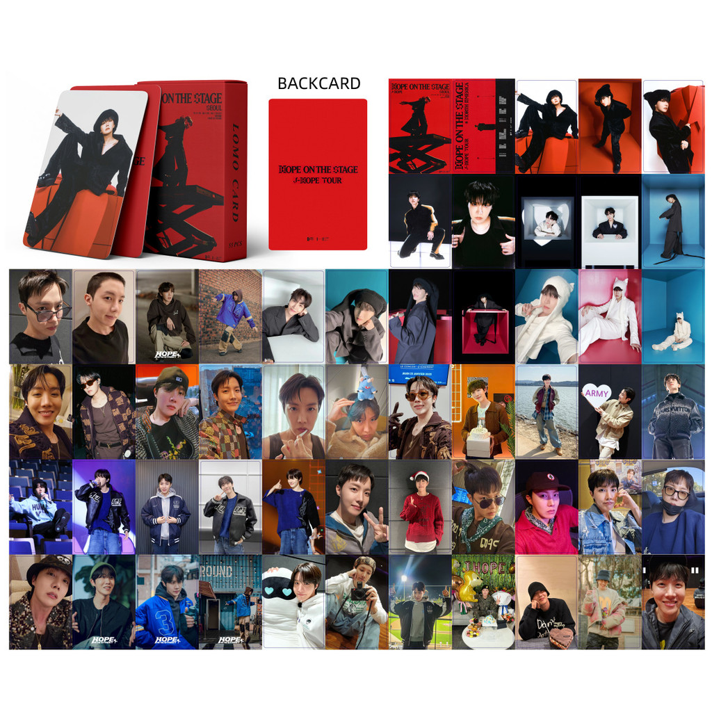 Linxx 55 / 50 Chiếc J-Hope Tour Hope on the Stage Album Lomo Card Kpop Photocards Bưu Thiếp Series