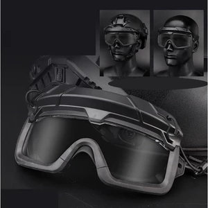 Mắt kính chiến thuật đa chiều bảo hộ gắn nón bảo hiểm _tactical