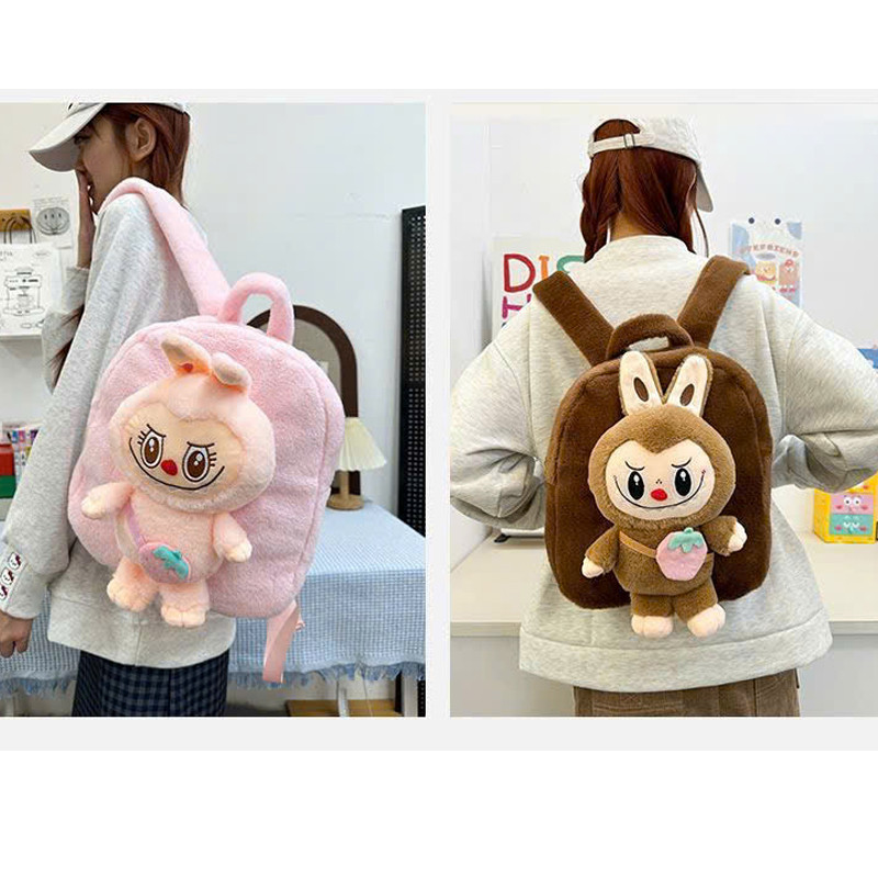 Balo Đựng Sách Vở Labubu Size To Cho Bé - Cặp Labubu Đi Học, Đi Chơi Sêu Dễ Thương Chất Mềm Mịn