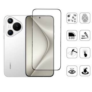P70 2 Chiếc Kính Cường Lực Bảo Vệ Màn Hình Cho Huawei Pura 70 5G 9D Kính Bảo Vệ