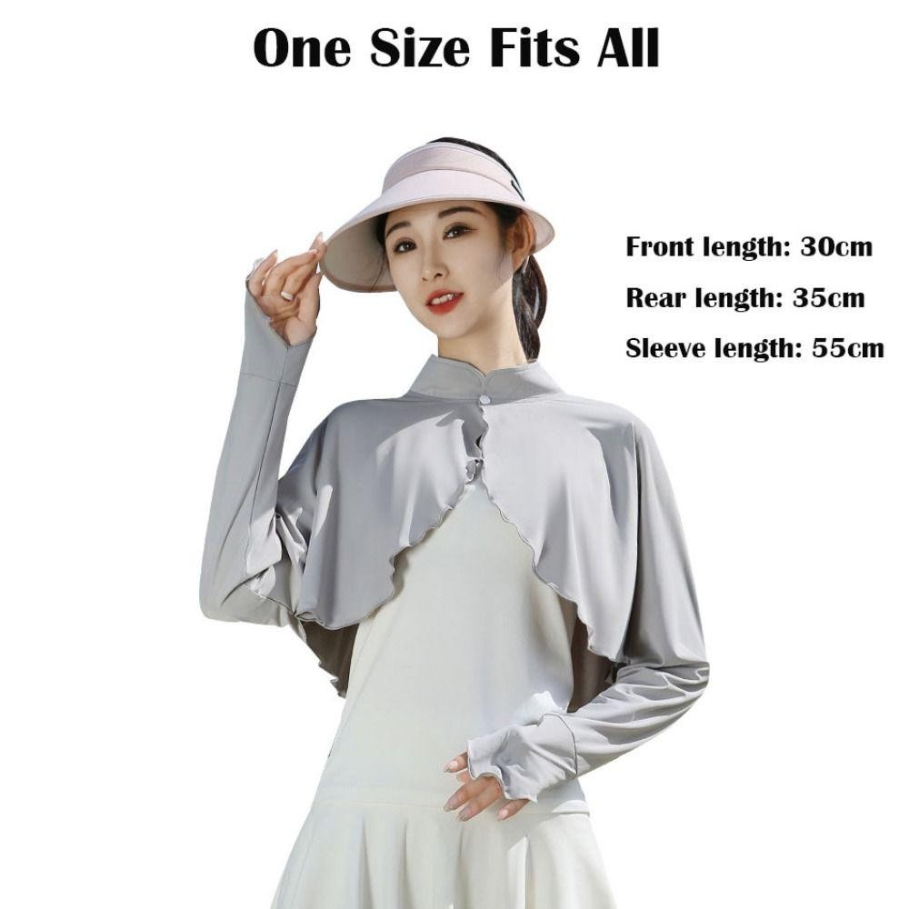 Áo len Cardigan nữ che nắng FEDAOG, Khăn choàng chống nắng dài tay thoáng khí cho nữ, Áo choàng ngắn thông thường màu trơn mùa hè ngoài trời