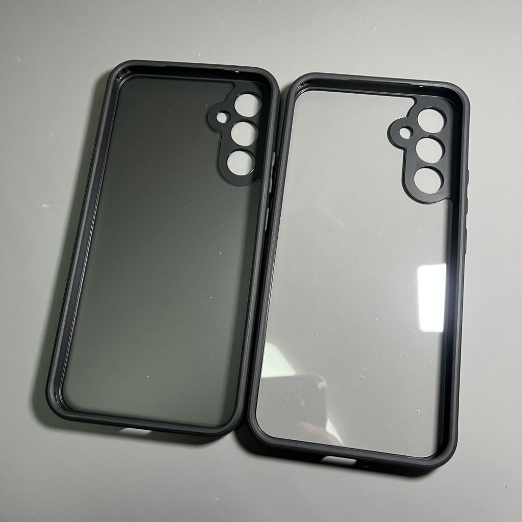 Ốp Điện Thoại Cho Samsung A17 A16 A14 A15 A24 A25 A34 A35 A54 A55 S23 S21 FE S25 S24 Ultra Plus S22 A56 A36 A26 Trong Suốt Đen Cứng Frost Matte Acrylic Chống Sốc Vỏ Điện Thoại