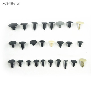 Xoitu 100 Cái / bộ Đa Năng Hỗn Hợp Xe Ô Tô Đa Năng Đinh Tán Nhựa Chốt Cửa Đẩy Pin Tự Động VN