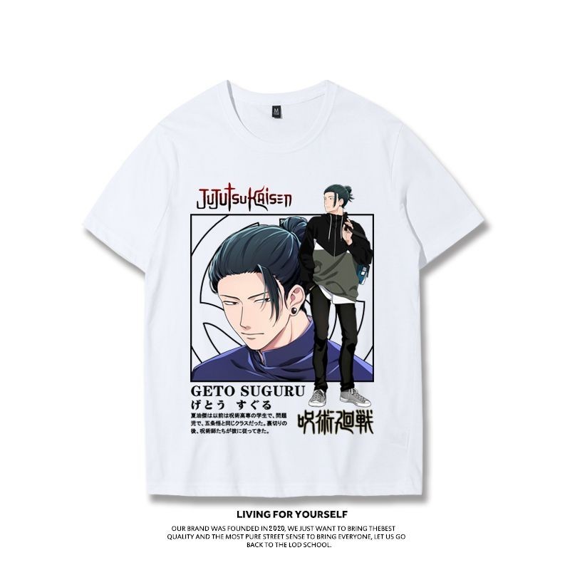 2024 Thời Trang Jujutsu Kaisen In Hình Mùa Hè Anime Hoạt Hình Áo Sơ Mi Tay Ngắn Cho Bé Trai Và Bé Gái