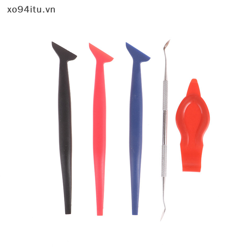 Xoitu 1 / 3 Chiếc Phim Ô Tô Gói Cạp Phụ Kiện Dán Xe Hơi Độ Cứng Bọc Dụng Cụ Micro Squeegee Scraper Xe Micro Gasket Squeegee VN