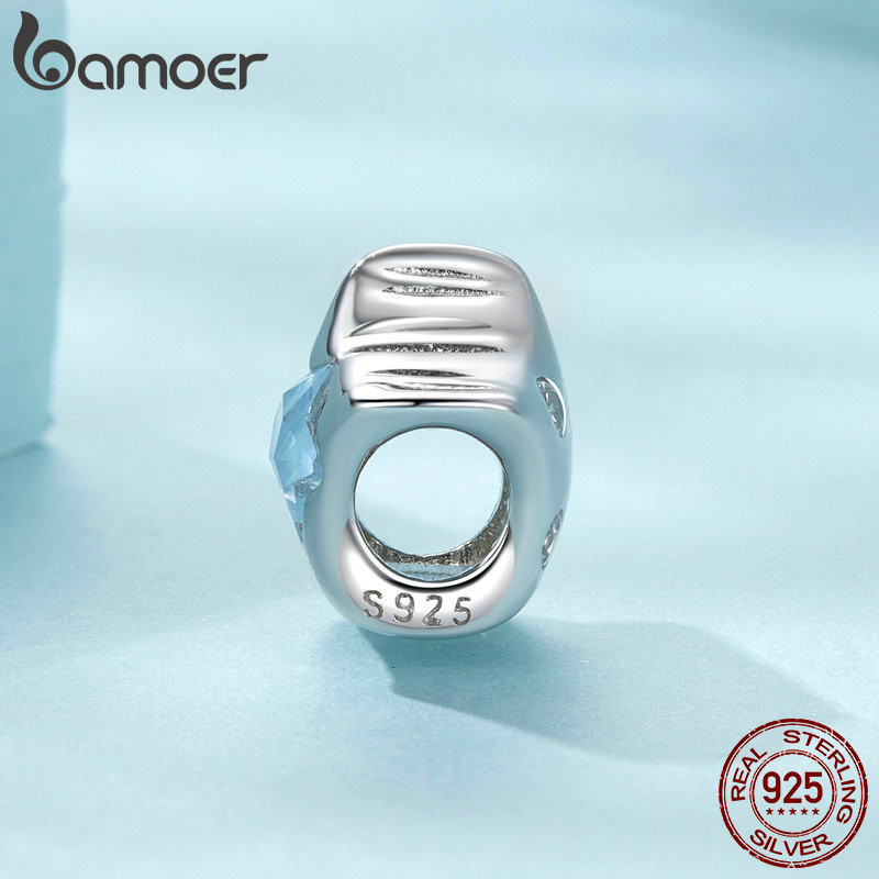 Bamoer 925 Sterling Sliver Charm Balloon Star Mặt dây chuyền Phụ kiện Series cho vòng tay
