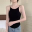 YRBWD Suspender Tank Top, Mở Lưng Ngắn Quấn Ngực Đáy Top, Slim Dacron Cổ Tròn Sling Vest Nữ