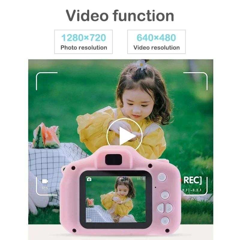Mô tả Đồ Chơi Trẻ Em Camera Kỹ Thuật Số Vintage Camera Trẻ Em Chiếu Video Camera Chụp Ảnh Ngoài Trời 8GB Quà Tặng Cho Trẻ Em - 2