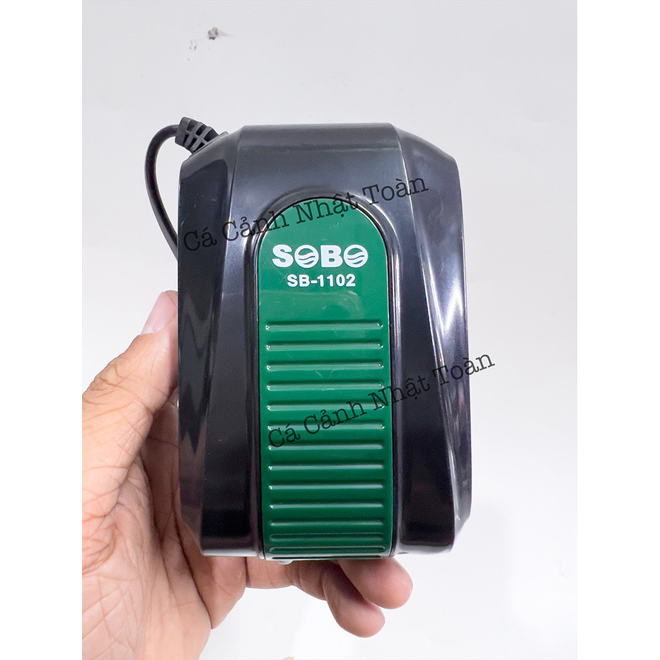 Máy Sủi Oxy Siêu Êm Sobo 1102 1 Vòi 3,5w Cho Bể Cá Cảnh