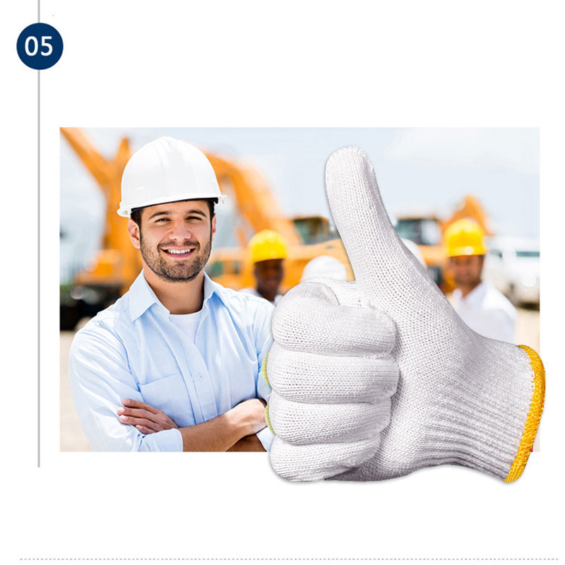 12 đôi găng tay bảo hộ lao động, găng tay làm vườn,chất liệu vải sợi polyester FETA