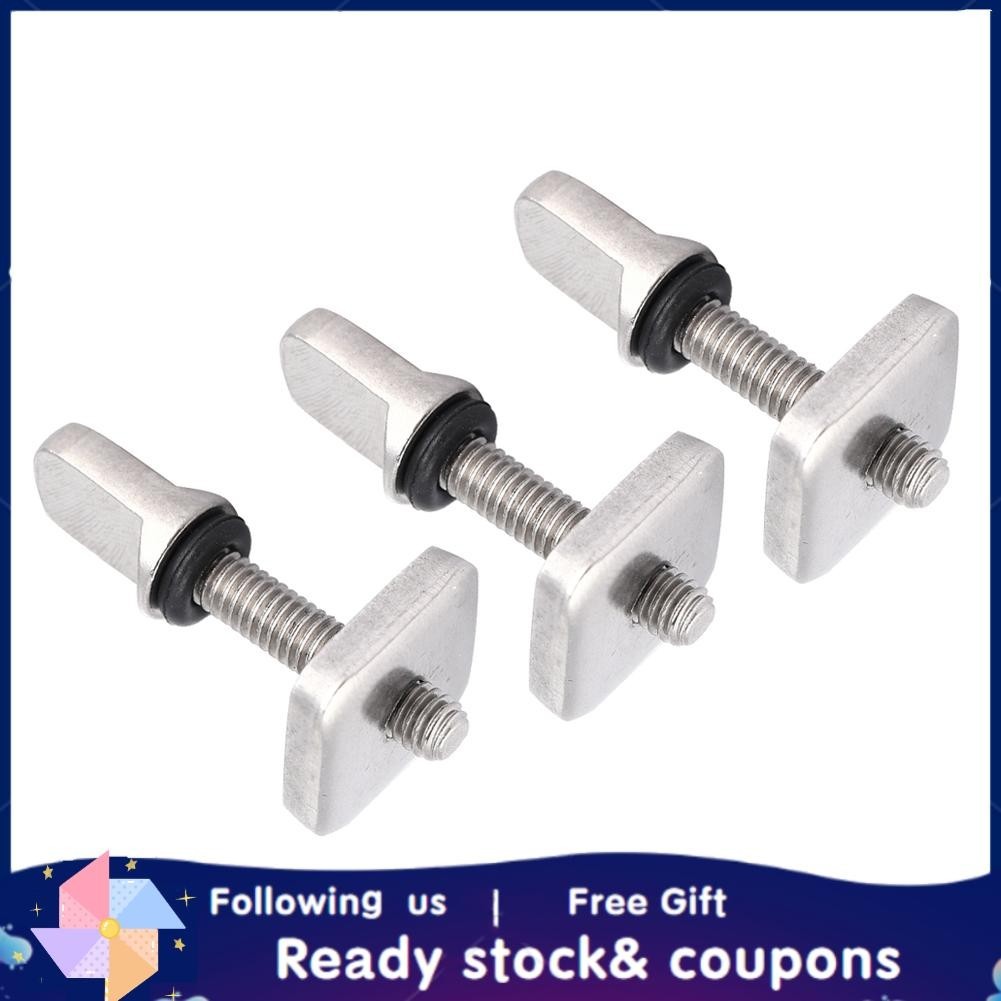 Longboard Sliding Fin Lixada Surfboard Fin Screw & Plate Kit - 3 Sets - View #6