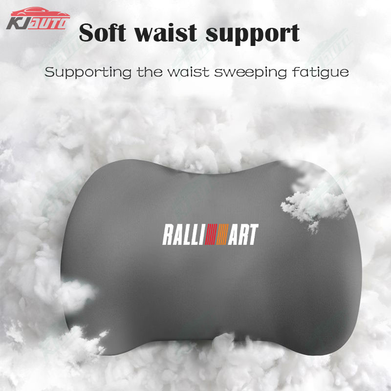 【 Gối tựa đầu & thắt lưng 】 Mitsubishi Ralliart Giảm mệt mỏi - Bảo vệ cổ và vai - Lõi xốp Memory - Sửa đổi xe đồng hành tối ưu cho Xpander Delica Pajero