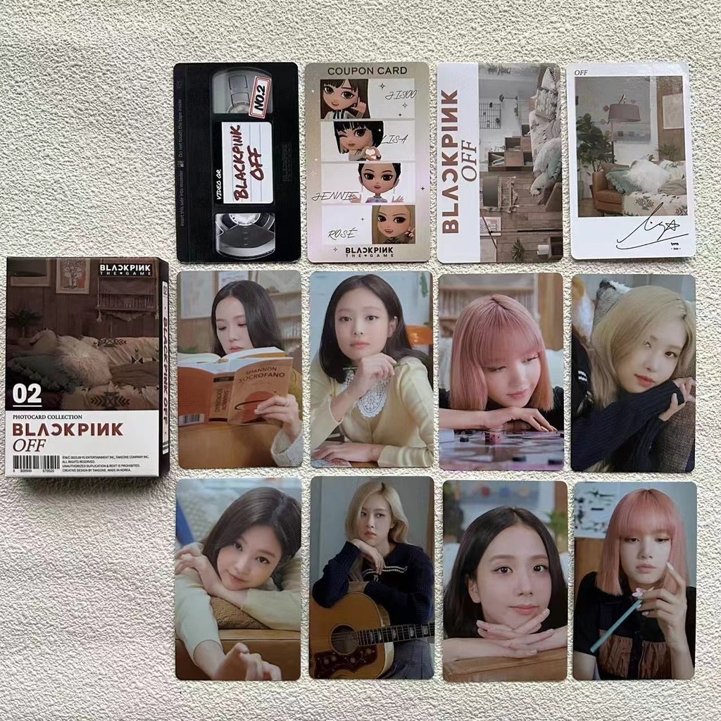 Bộ SƯU TẬP THẺ ẢNH BP JISOO JENNIE ROSE LISA THE GAME Số 1 ~ 3 (Mã QR đã hết hạn và không thể sử dụng)