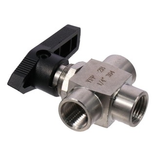 Van bi WOAY, Van tay ống khí 3 / 8 “3 chiều, Van kiểm tra lò xo ren 1 / 4“ BSPP Nữ Chủ đề Kiểm soát lưu lượng ống nước