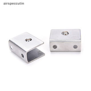 Airpeccutin 4 Chiếc 6-12 Mm Thép Không Gỉ Vuông Kẹp Giá Đỡ Kẹp Cho Kính Kệ Tay Vịn EN