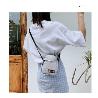 Túi đeo chéo WOAY, Túi đựng điện thoại di động bằng vải Canvas đa chức năng, Túi đeo vai Mini dung lượng cao bền bỉ