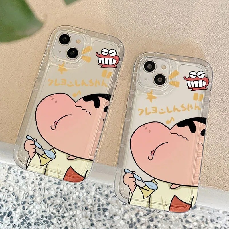 Dành Cho Samsung Galaxy S24 S23 S22 Plus S20 FE S21 Ultra S20 Note 20 Phim Hoạt Hình Siêu Đáng Yêu Crayon Shinchan Vỏ Silicon Trong Suốt