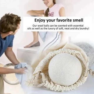 [Giao hàng từ Việt Nam] Bóng sấy len SCANDIFY 6 quả, bóng giặt gia đình mềm 6-8cm, tái sử dụng, giảm tĩnh điện, tăng tốc