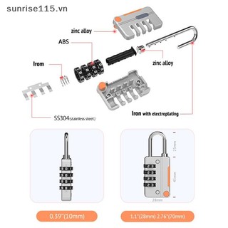 Ổ khóa kết hợp mã 4 chữ số SRVN Hành lý du lịch cho khóa CASE Khóa còng không cần chìa khóa cho ba lô Khóa Tsa cho hành lý.
