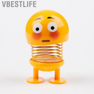 VBESTLIFE Mùa xuân bobble đầu đồ chơi mặt dễ thương xe cảm xúc trang trí nội thất búp bê cho bảng điều khiển