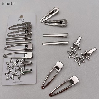 Tutu 8 Chiếc Bé Gái Kẹp Tóc Bạc Kim Loại Mỏ Vịt Kẹp Tóc Nữ Bên Nổ Nữ Nữ Barrettes Phụ Kiện Tóc VN