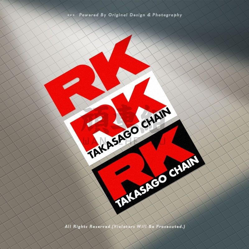 Rk Letter Sticker Xe Máy Dây Xích Crankset Trang Trí Miếng Dán Vỏ Phản ...