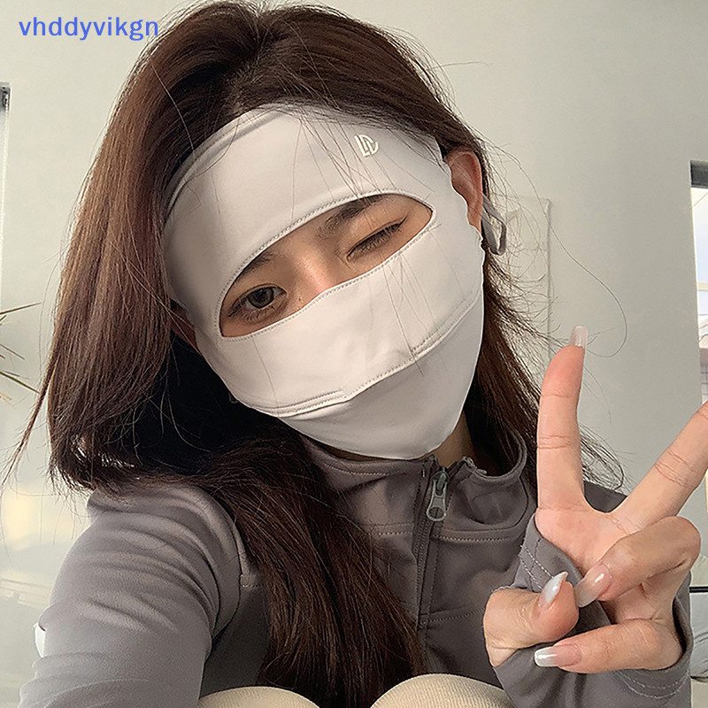 Mặt nạ VHDD Mùa hè Phần mỏng Mặt nạ chống nắng toàn mặt Uv Thời trang ngoài trời Mặt nạ lụa băng thoáng khí Mặt nạ Kini VN