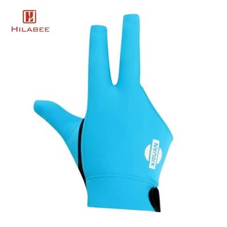 Hilabee 3-Finger Chuyên Nghiệp Co Giãn Tay Phải Snooker Bể Cue Bi-a Xanh