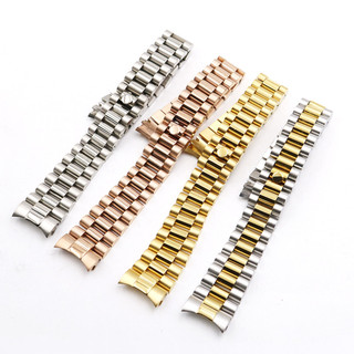 Cho 20mm Rolex DATEJUST Chủ tịch Năm Thánh Dây Đồng Hồ Dây Đeo Chắc Chắn Cong Đầu Vít Liên Kết Vòng Tay