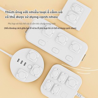 Nút bịt ổ điện bảo vệ an toàn cho bé Bunnies  chống giật cao cấp nhỏ gọn chắc chắn có quai cầm tiện lợi