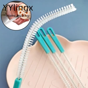 YYlingx Bàn chải làm sạch ống hút 360 độ đa chức năng, làm sạch sâu, di động, chất liệu không gỉ